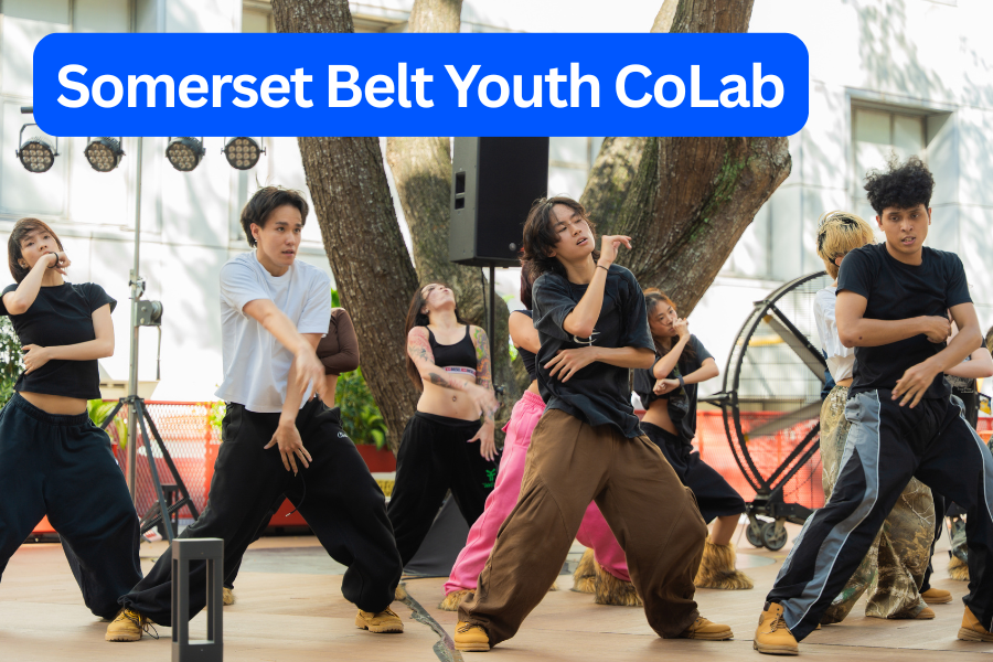 youth at somerset belt doing art